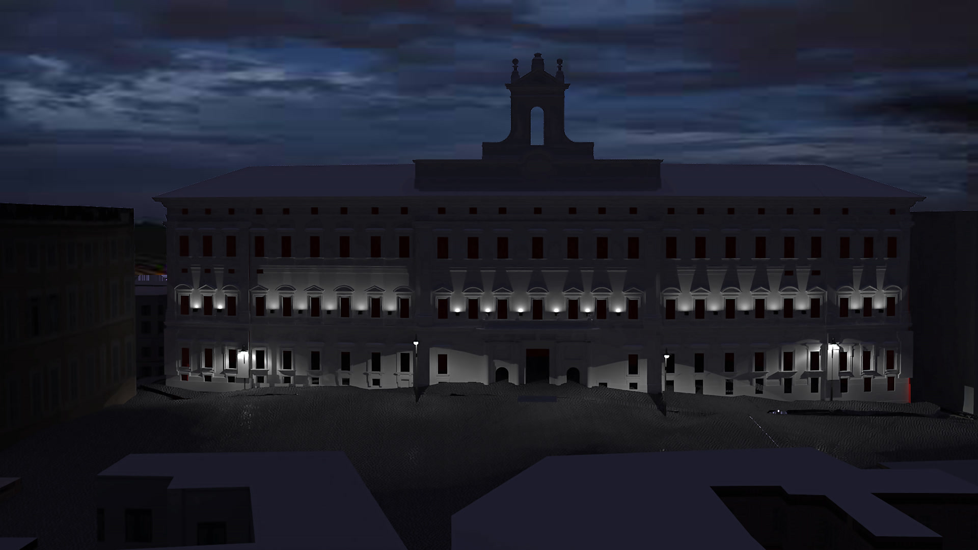 Palazzo Montecitorio — La luce come strumento di lettura.